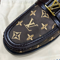 .. Louis.Vuitton New H Brown Major Loafers