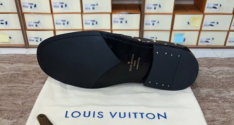 .. Louis.Vuitton New H Brown Major Loafers
