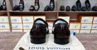 . Louis.Vuitton Brown Flower Major Loafers