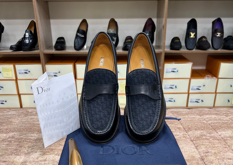 Dior Black Cloth Major Loafer