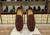 Loro Piana Summer Walk Loafer Suede - Dark Brown