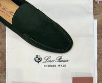 Loro Piana Summer Walk Loafer Suede - Dark Green