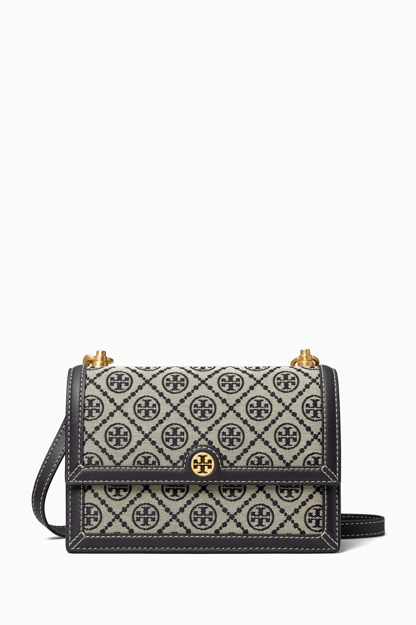 TORY BURCH T Monogram Shoulder Bag in Jacquard