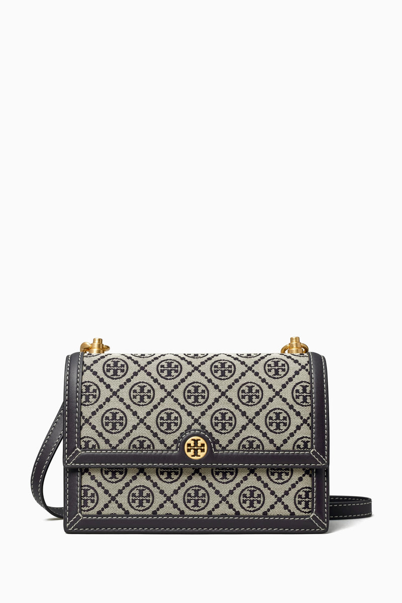 TORY BURCH T Monogram Shoulder Bag in Jacquard