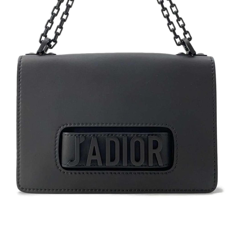 Christian Dior JADIOR Black Leather Chain Shoulder Bag