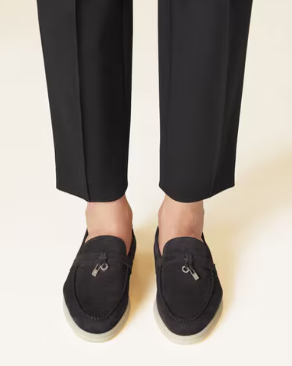 Loro Piana Summer Charms Walk Loafer  Suede