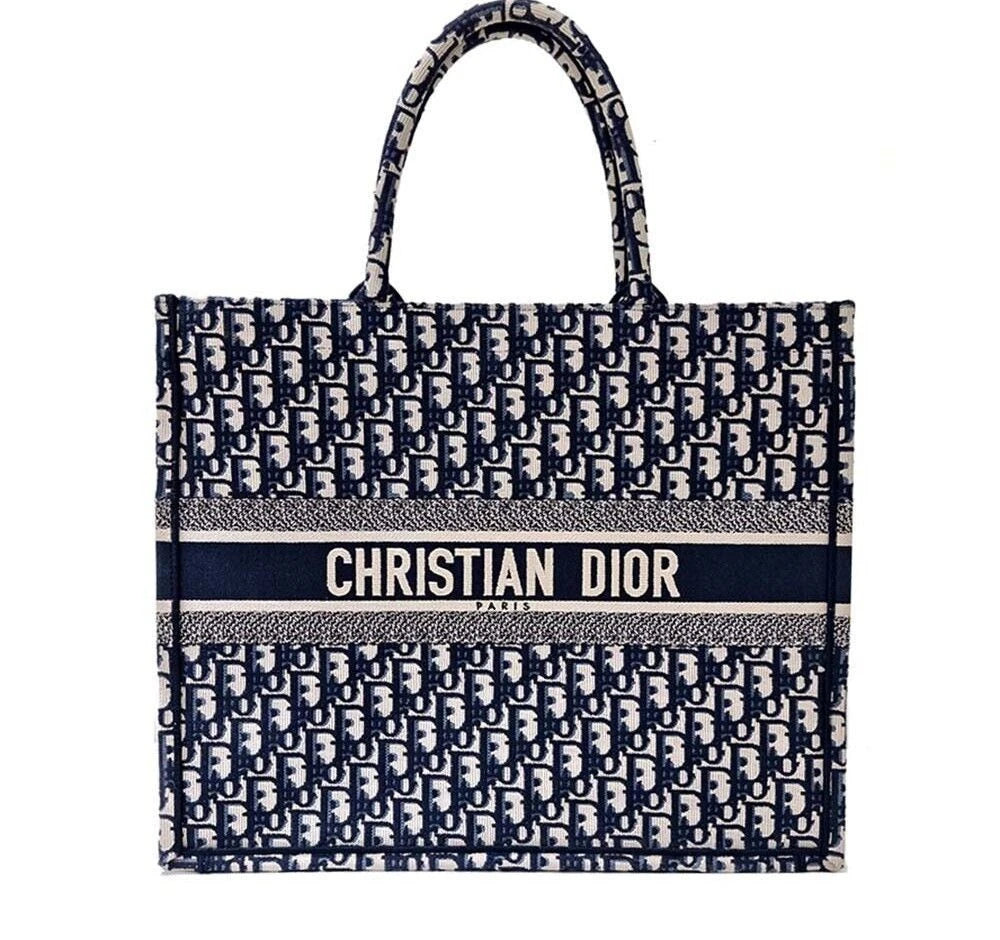 Dior Oblique Pattern Book Tote