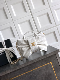 Chanel Lambskin Quilted Bow Bag