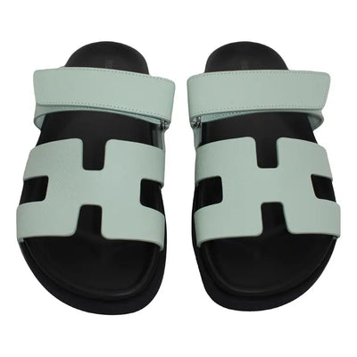 Hermès Chypre leather mules