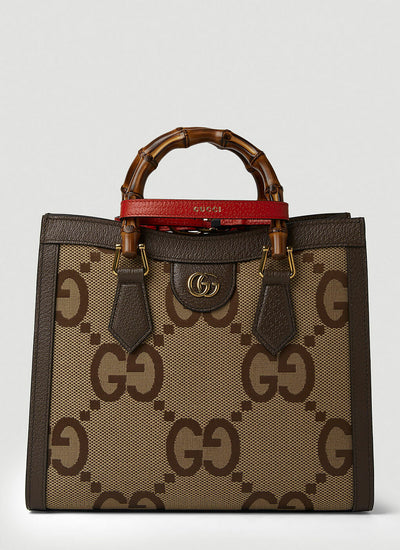 Gucci - Diana Jumbo GG Tote Bag in Brown