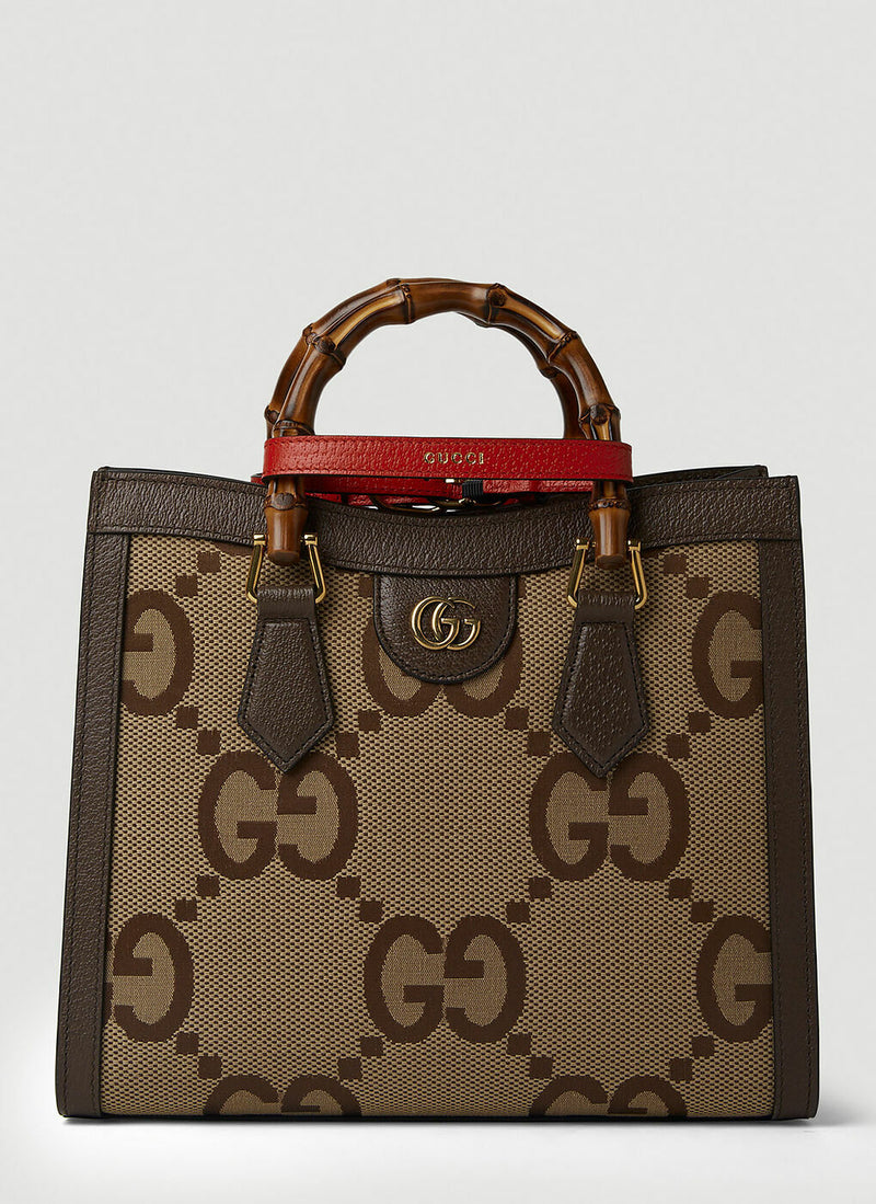 Gucci - Diana Jumbo GG Tote Bag in Brown