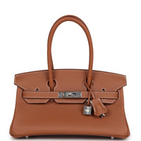 Hermès Shoulder Birkin Light 29 Gold Evercolor Palladium Hardware