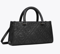 Tory Burch T Monogram Embossed Small East-West Tote