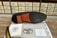 Hermes Paris Major Loafer In Black Grain Leather