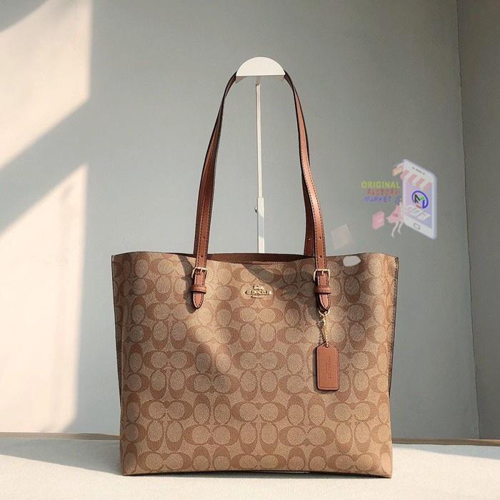 Coach Monogram Mollie Tote In Signature Canvas
