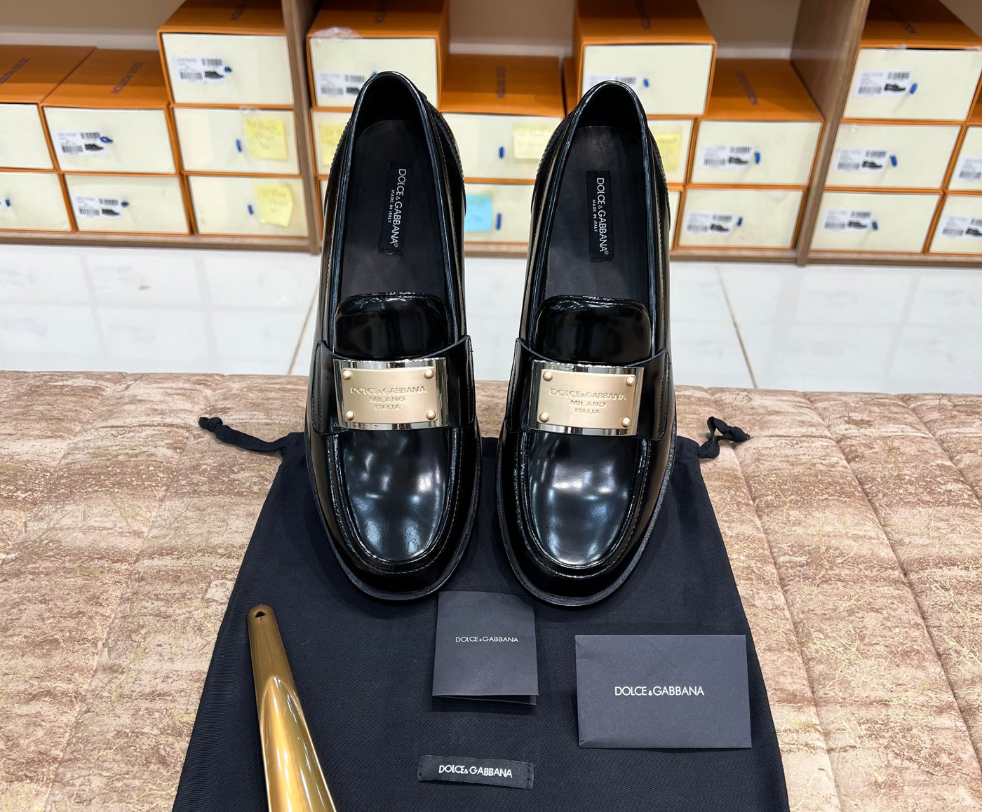 Dolce & Gabbana Golden Plate Major Loafers