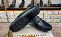 Louis Vuitton Black Flower Normal Loafer