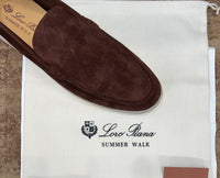 Loro Piana Summer Walk Loafer Suede - Dark Brown