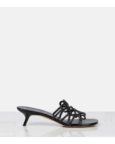 Loewe Petal Anagram Leather Mules hover