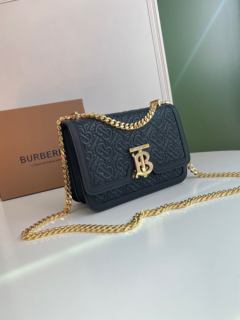 Burberry Mini TB Quilted Crossbody Bag