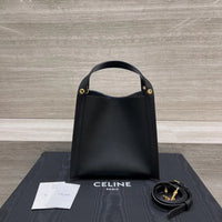 CELINE CUBE BAG IN Triomphe Canvas and NATURAL Calfskin