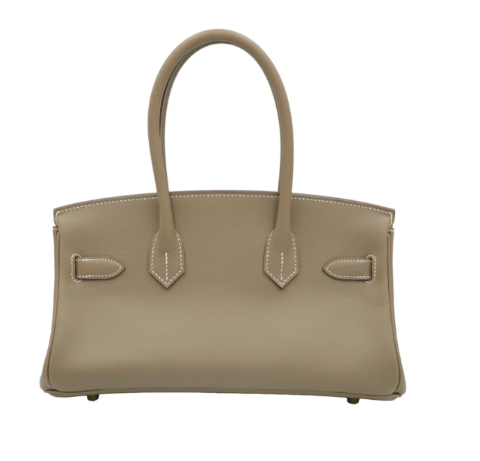 Hermes Shoulder Birkin Light 29 Etoupe Evercolor with Gold Hardware