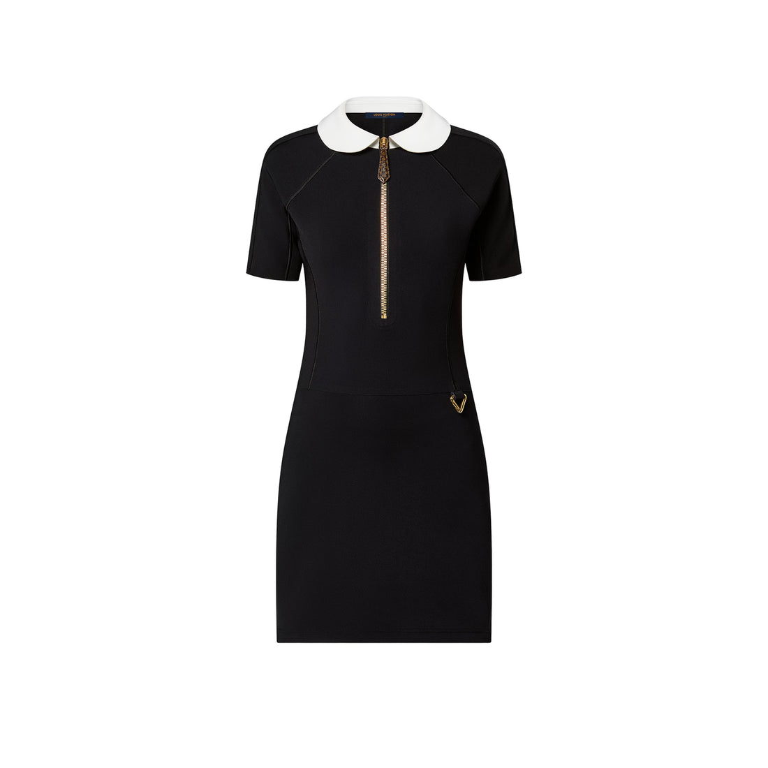 LV Technical Jersey Peter Pan Collar Dress