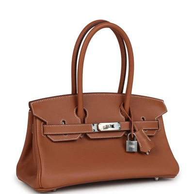 Hermès Shoulder Birkin Light 29 Gold Evercolor Palladium Hardware hover