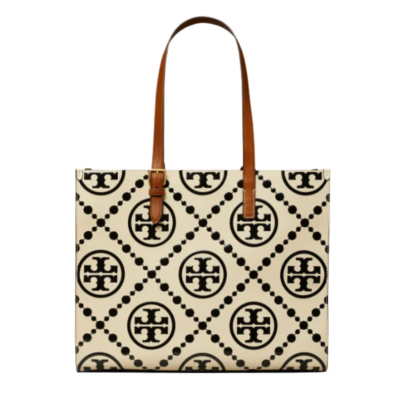 Tory Burch T Monogram Contrast Embossed Tote