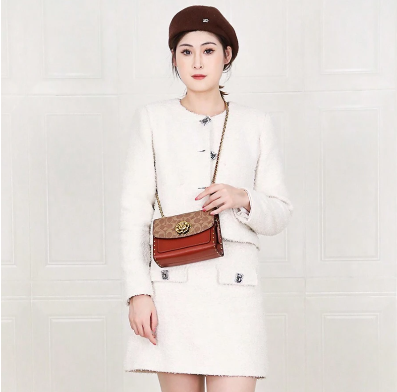 COACH Parker In Signature Canvas With Rivets