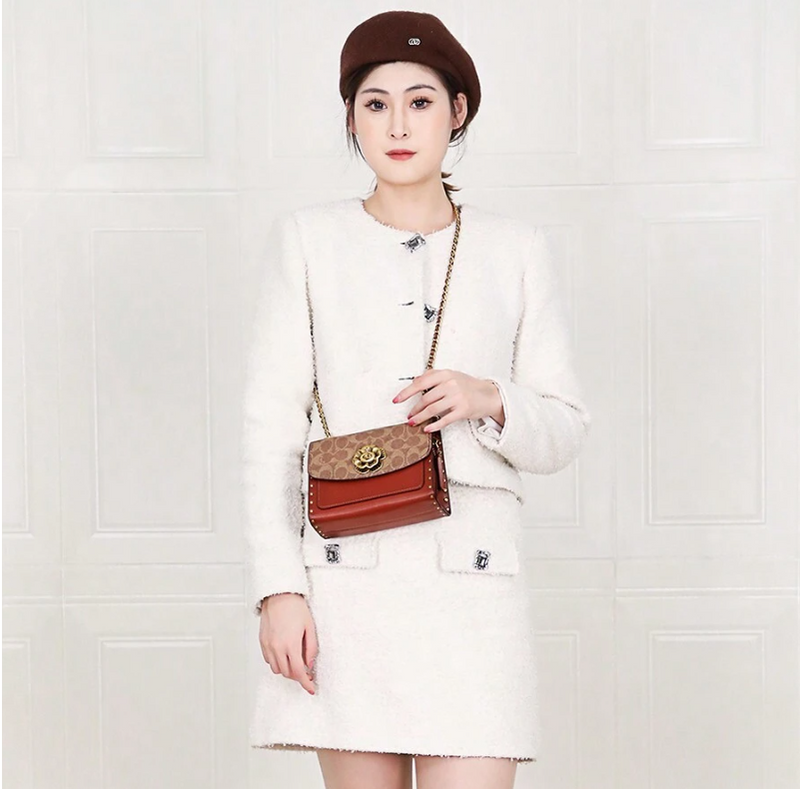 COACH Parker In Signature Canvas With Rivets