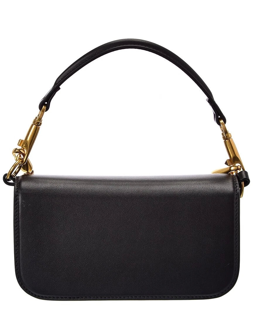 Valentino Vlogo Loco Small Leather Shoulder Bag Women's Black