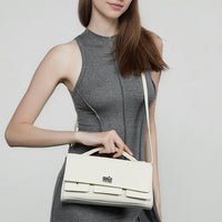 Balenciaga Genuine Leather Designer Lock Clasp Shoulder Handbag