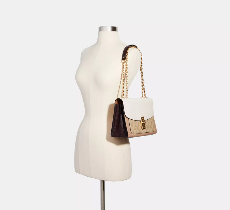 Coach Lane Shoulder Bag In Colorblock Signature