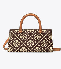 Tory Burch T Monogram Contrast Embossed Small Rectangular Tote
