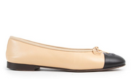 Chanel Black & Nude Ballerina Flats