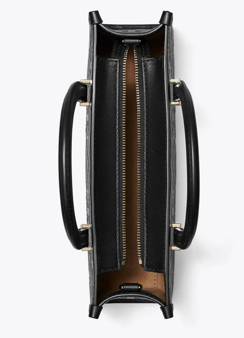 Tory Burch T Monogram Embossed Small East-West Tote