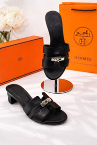 Hermes Berkin Signature Block Heels