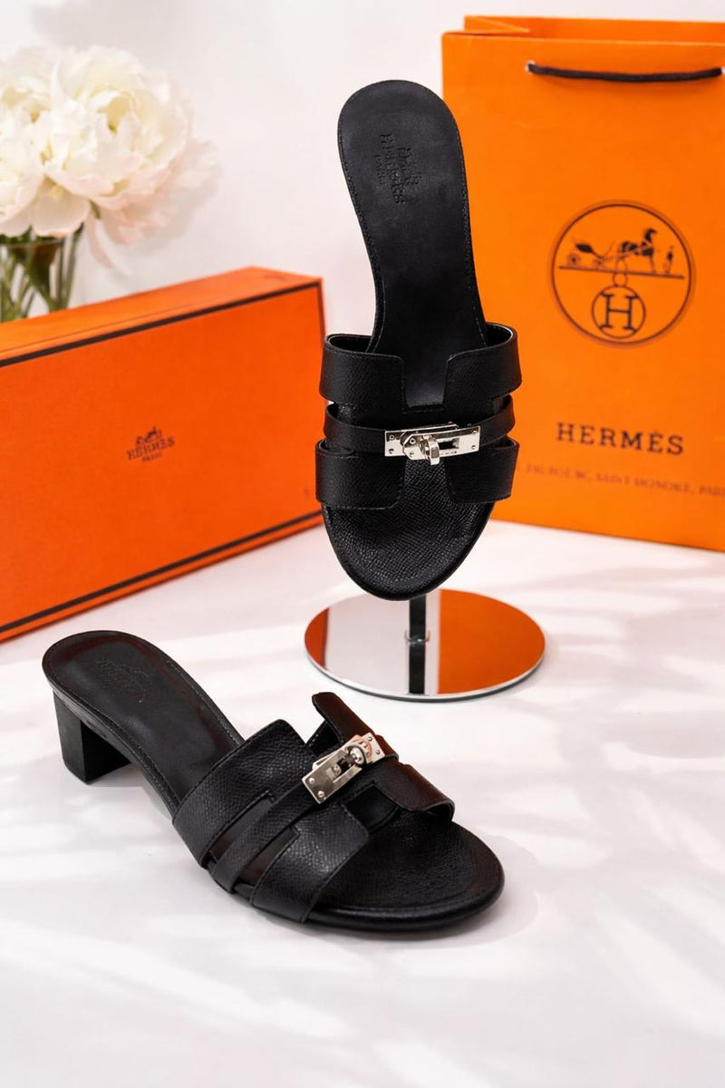 Hermes Berkin Signature Block Heels