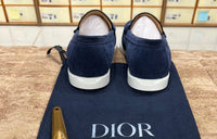 Dior Granville Blue Suede Loafers Slip On