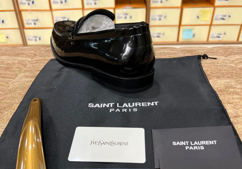 YSL Black Major Loafers