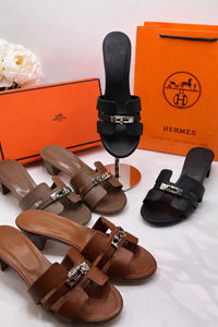 Hermes Berkin Signature Block Heels