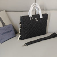 Louis Vuitton Briefcase in Black Leather