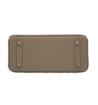 Hermes Shoulder Birkin Light 29 Etoupe Evercolor with Gold Hardware