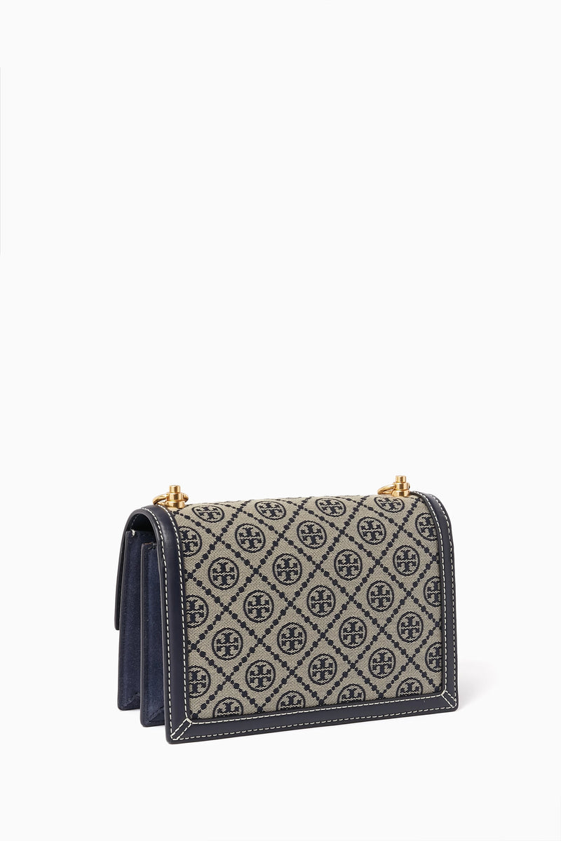 TORY BURCH T Monogram Shoulder Bag in Jacquard