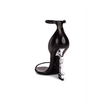 Saint Laurent Opyum YSL Heels – Silver Monogram Logo