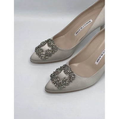 Manolo Blahnik Hangisi cloth heels