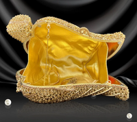Leaf Shape Crystal Evening Bag