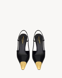 YSL JEANNE slingback pumps in smooth leather
