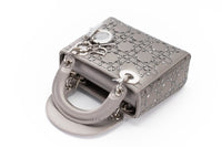 Dior Mini Lady Dior Gray Strass Cannage Satin